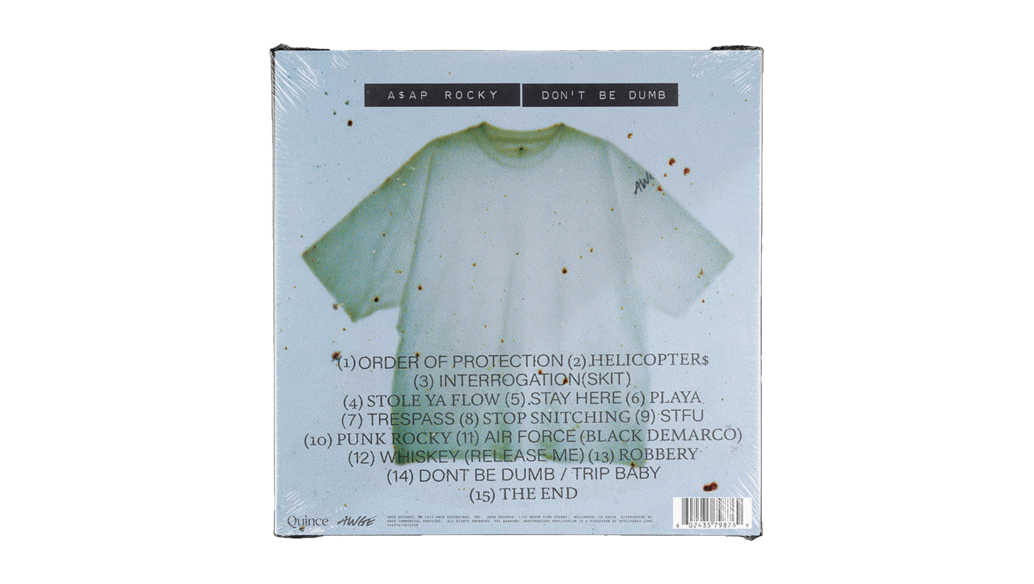 A$AP ROCKY x QUINCE SHIRTHEAD EXCLUSIVE VINYL